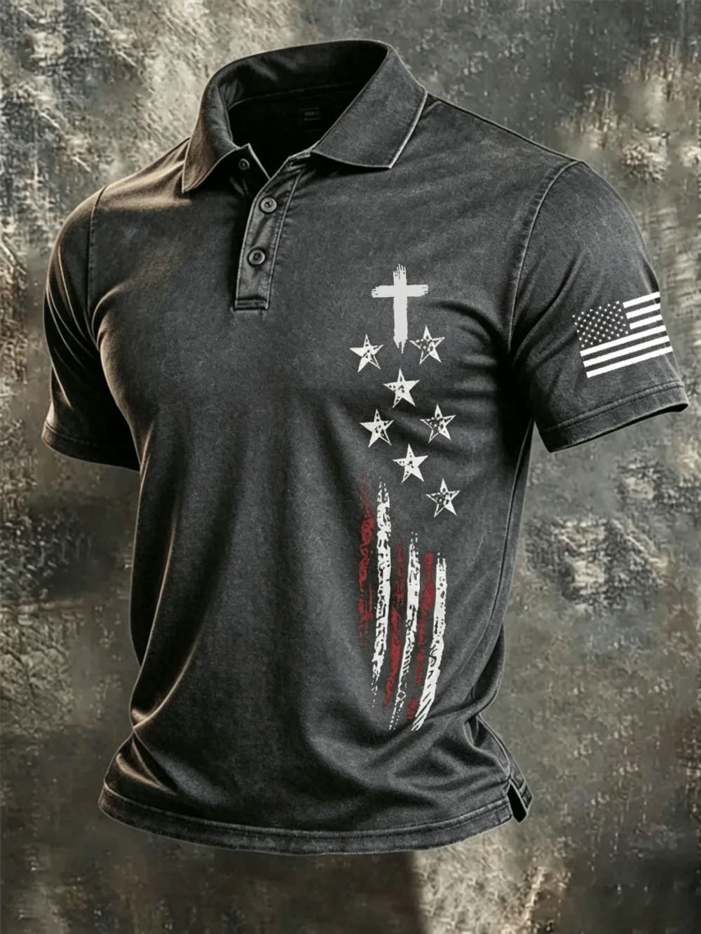 Men's USA 1776-2026 Freedom Printed Polo Shirt