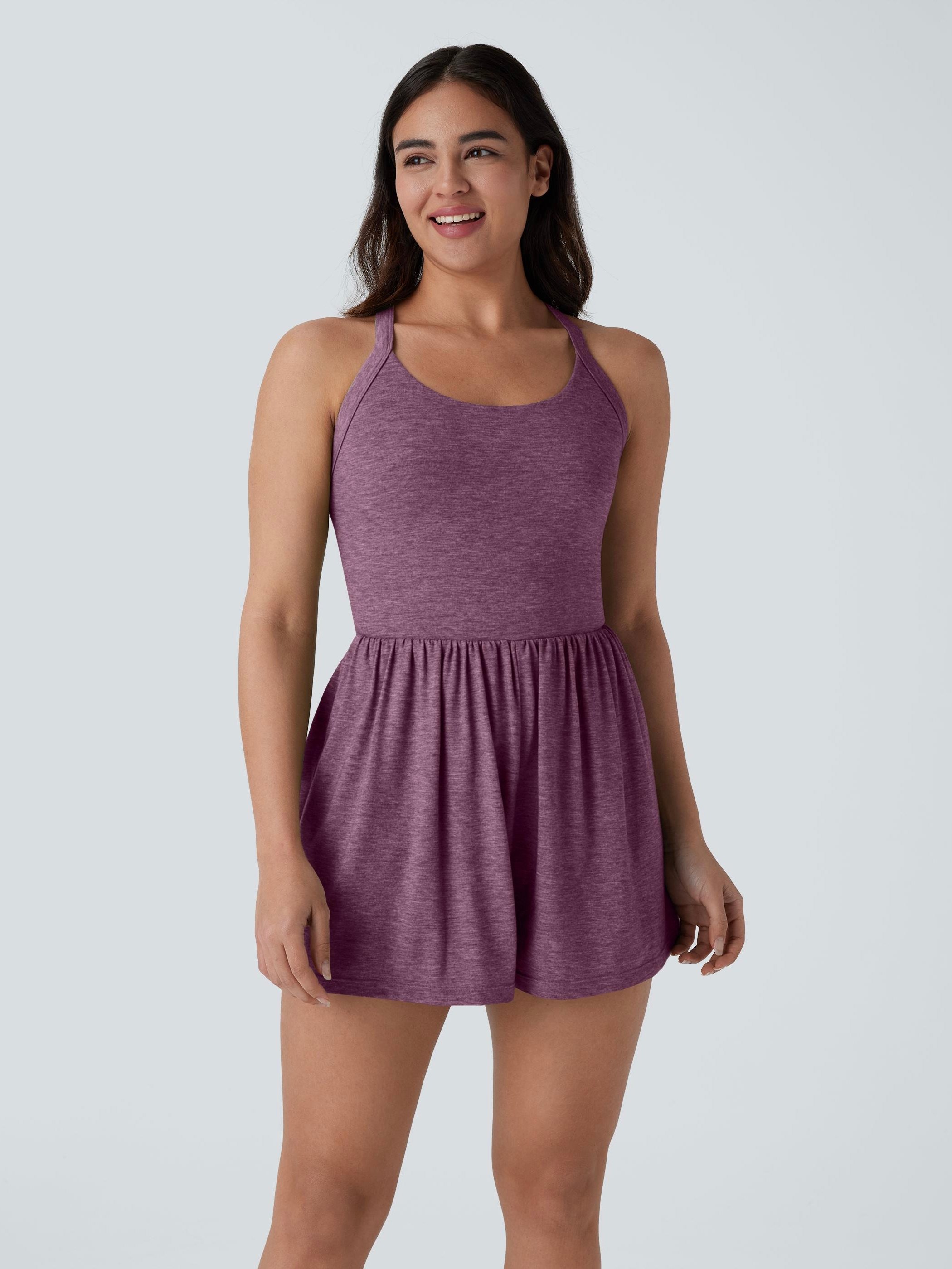 ✨ Pocket 2-in-1 Romper for Women | Backless Sleeveless Jumpsuit with Built-In Shorts & Pockets 🌴 Easy Peezy Bathroom-Friendly Romper