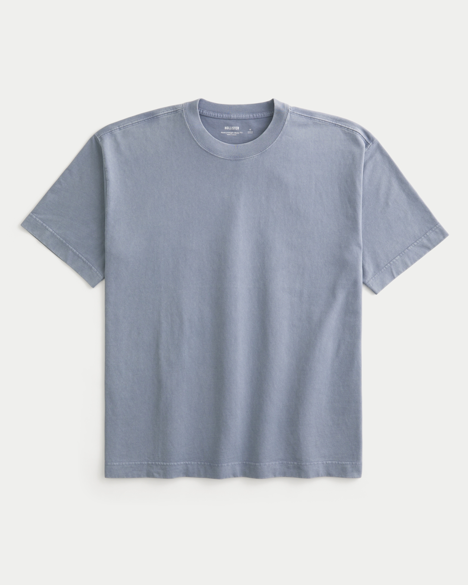Boxy Heavyweight Washed Cotton Crew T-Shirt
