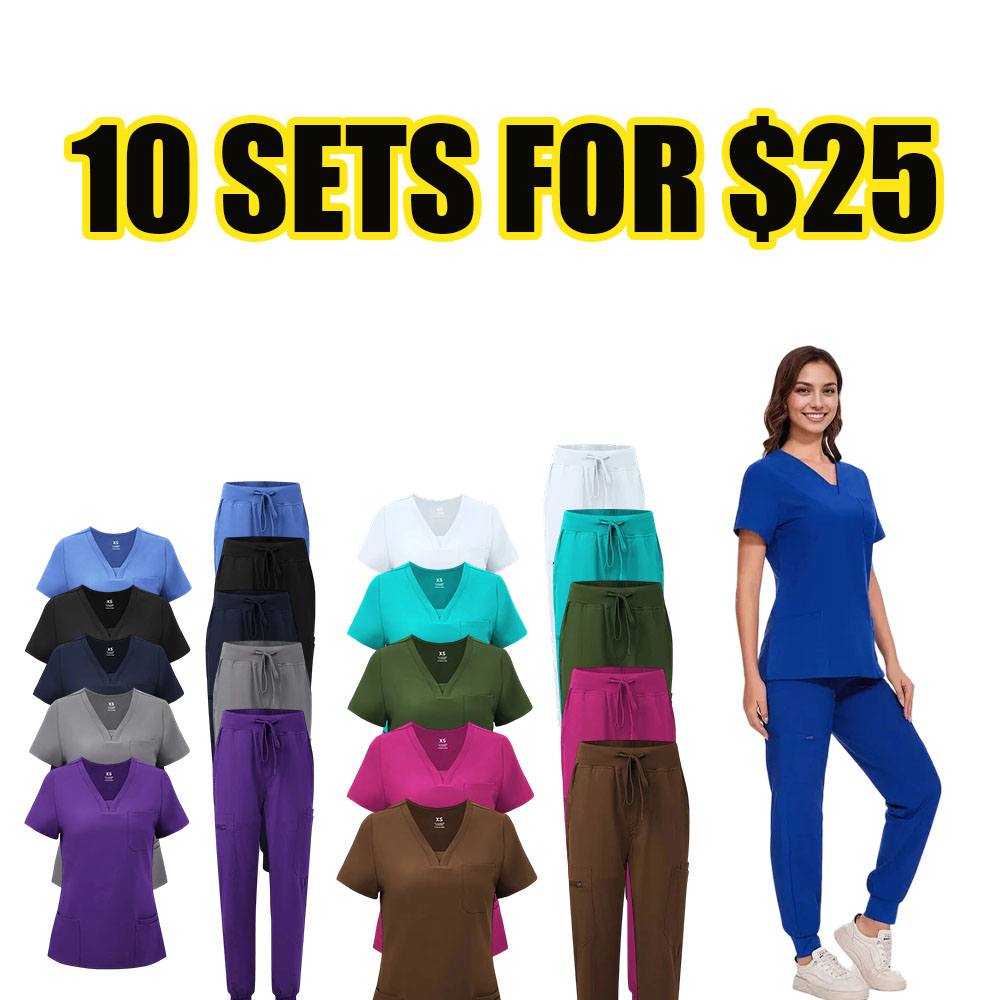 Everyday Comfort V-Neck Scrub & Cargo Workwear Set