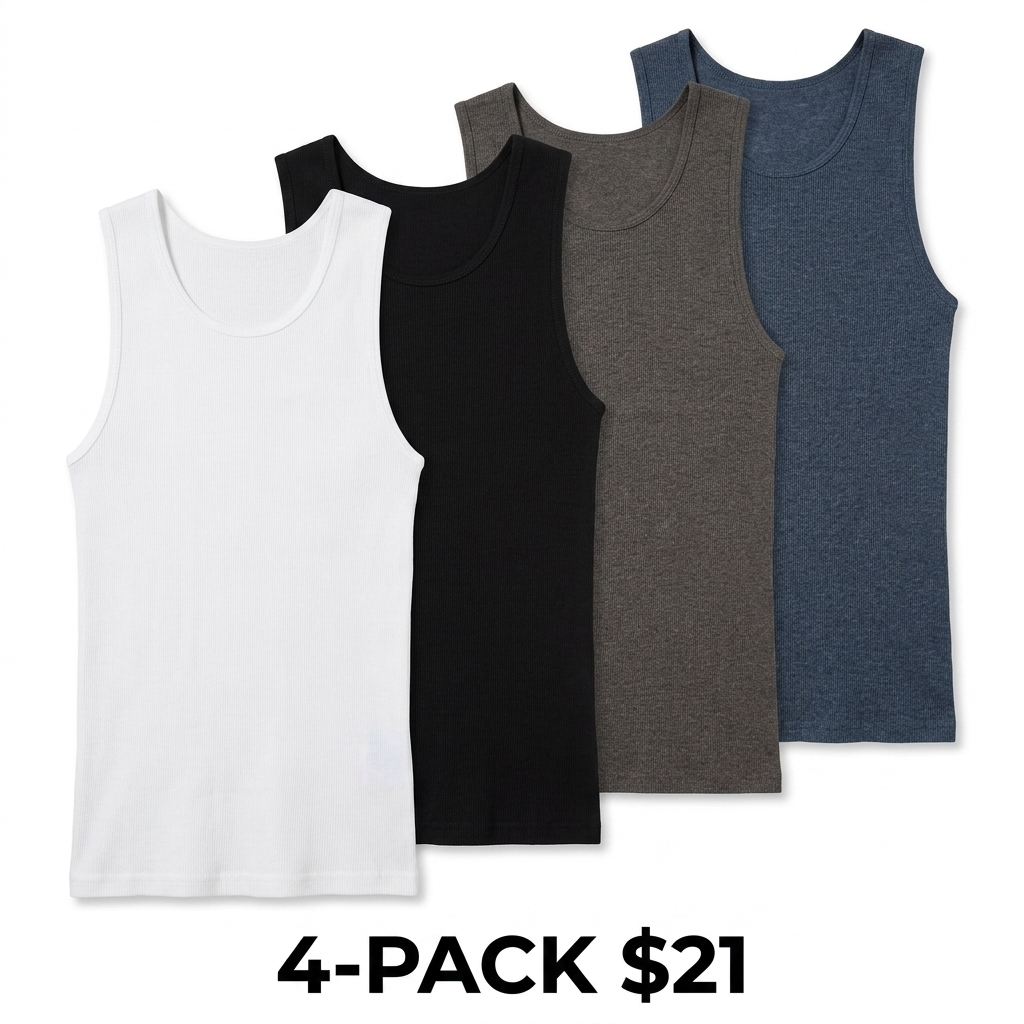 Men's Premium Fitted Tank Top – Ultra-Soft Cotton Stretch