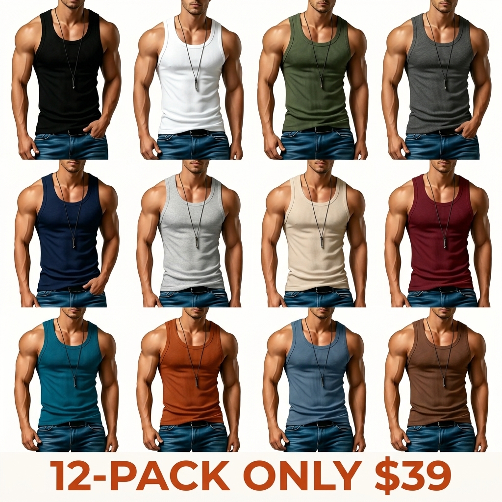 Men's Ribbed Knit Vest
