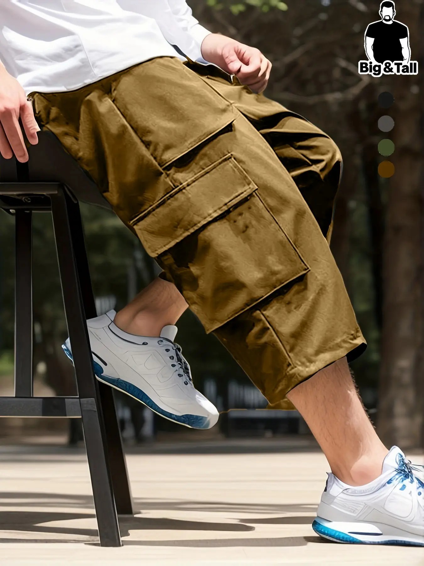 Men’s 7” Workwear Cargo Shorts – Multi-Pocket, Breathable, Everyday Casual Fit