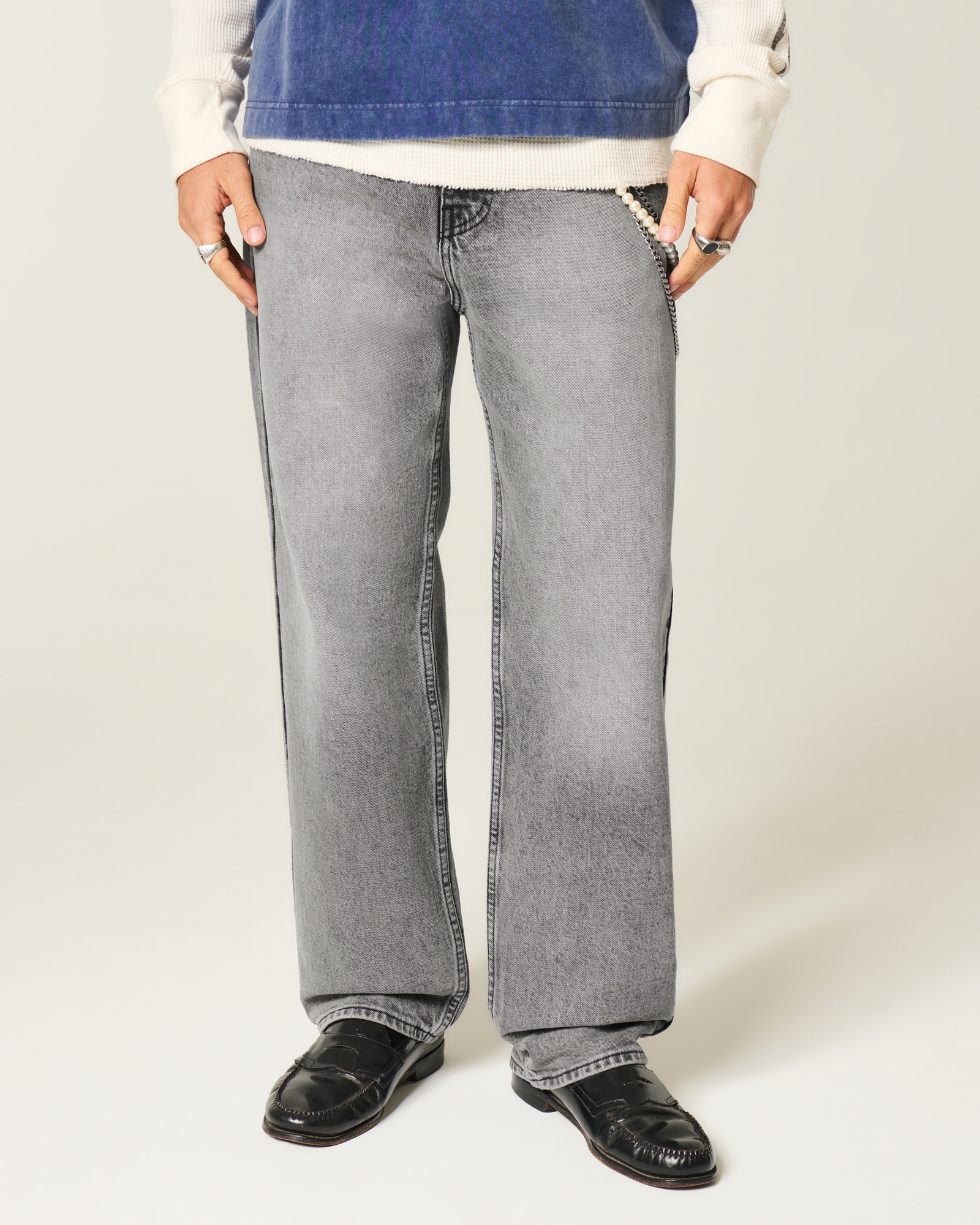 Light Wash Baggy Jeans