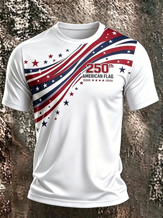 Men's USA 1776-2026 Freedom Printed  Shirt