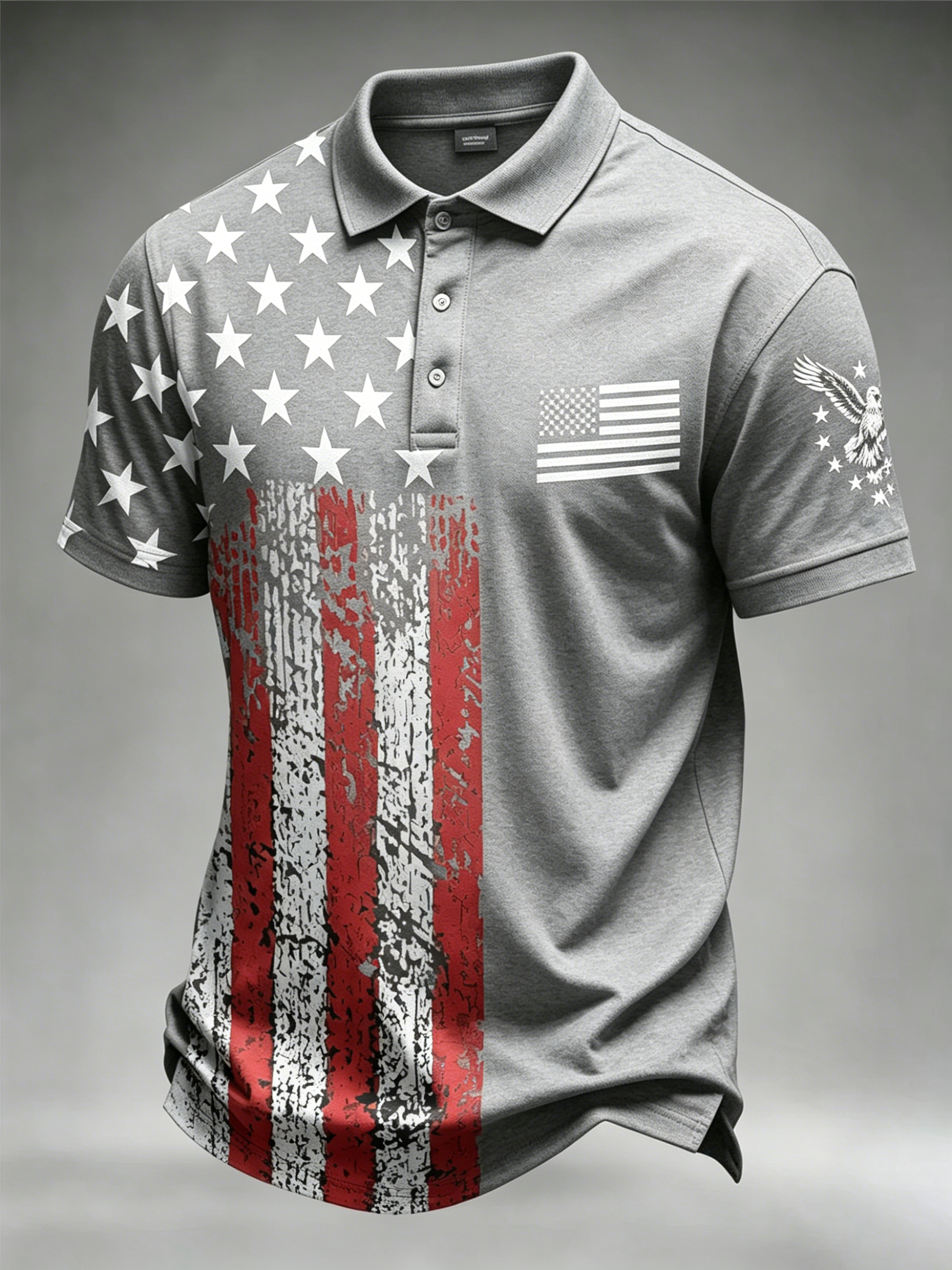 Men'S Casual 250Th Anniversary Celebration Of The Founding Of The United States Independence Day Personalized Printed Polo Shirt
