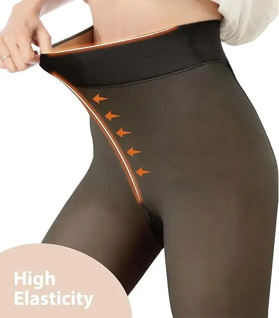 Women Fleece Lined Warm Sheer Winter Tights
