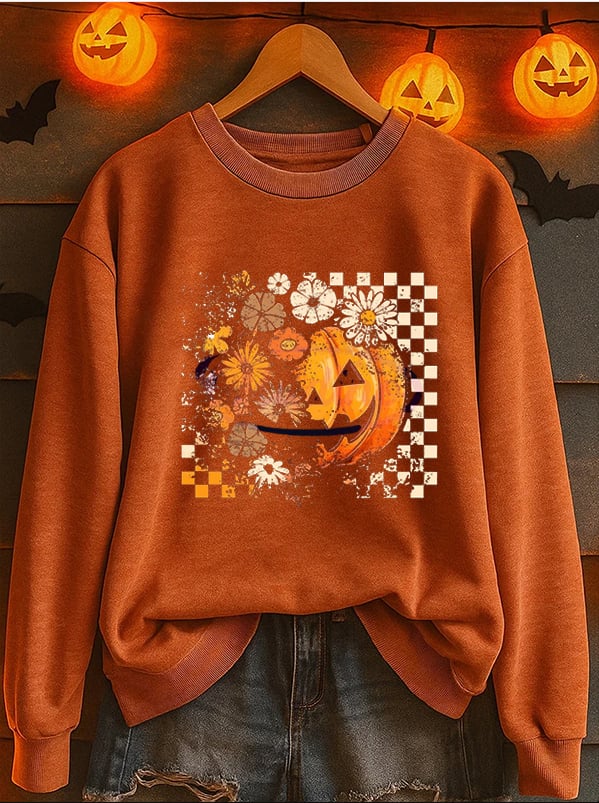 Women's Witches Print Casual Sweatshirt