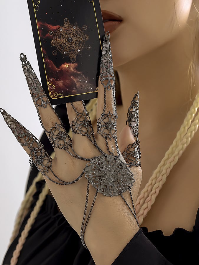 Halloween Gothic Dark Tapered Tassel Bracelet