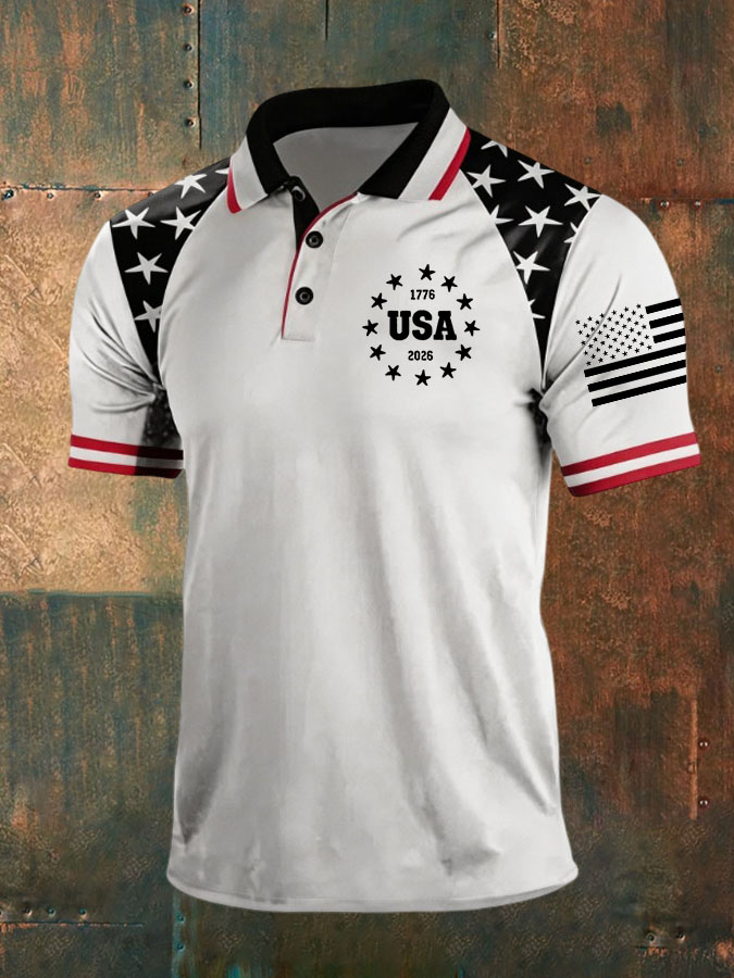 Men'S 250 Years Independence Day Polo Shirt