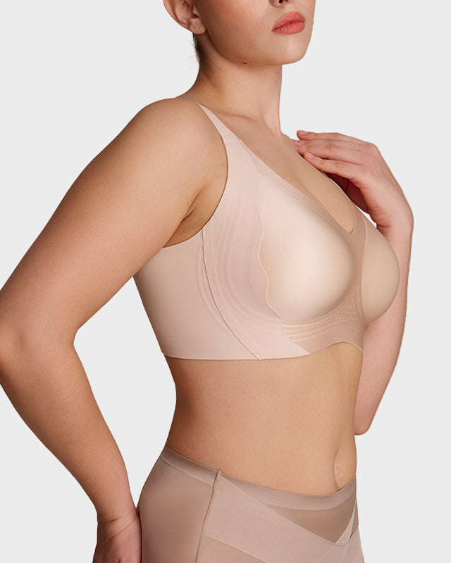 Invisible Wide-Band Wireless Support Bra