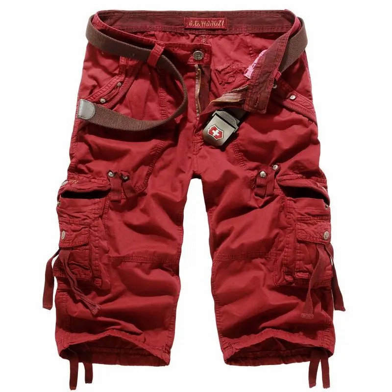 🔥Last day promotion🔥Men's Korean Style Multi-Pocket Cargo Shorts Fashion Trend Multi-Pocket Mid-Length Shorts