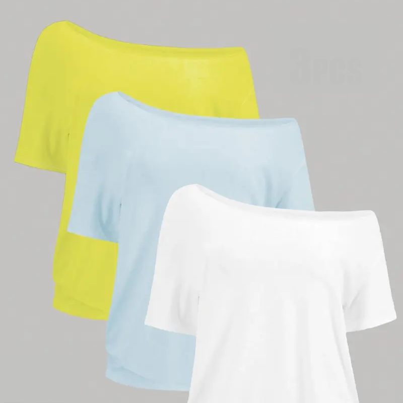 Casual basic short-sleeved T-shirt