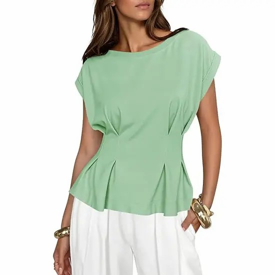 Women's Soft Peplum Casual Top