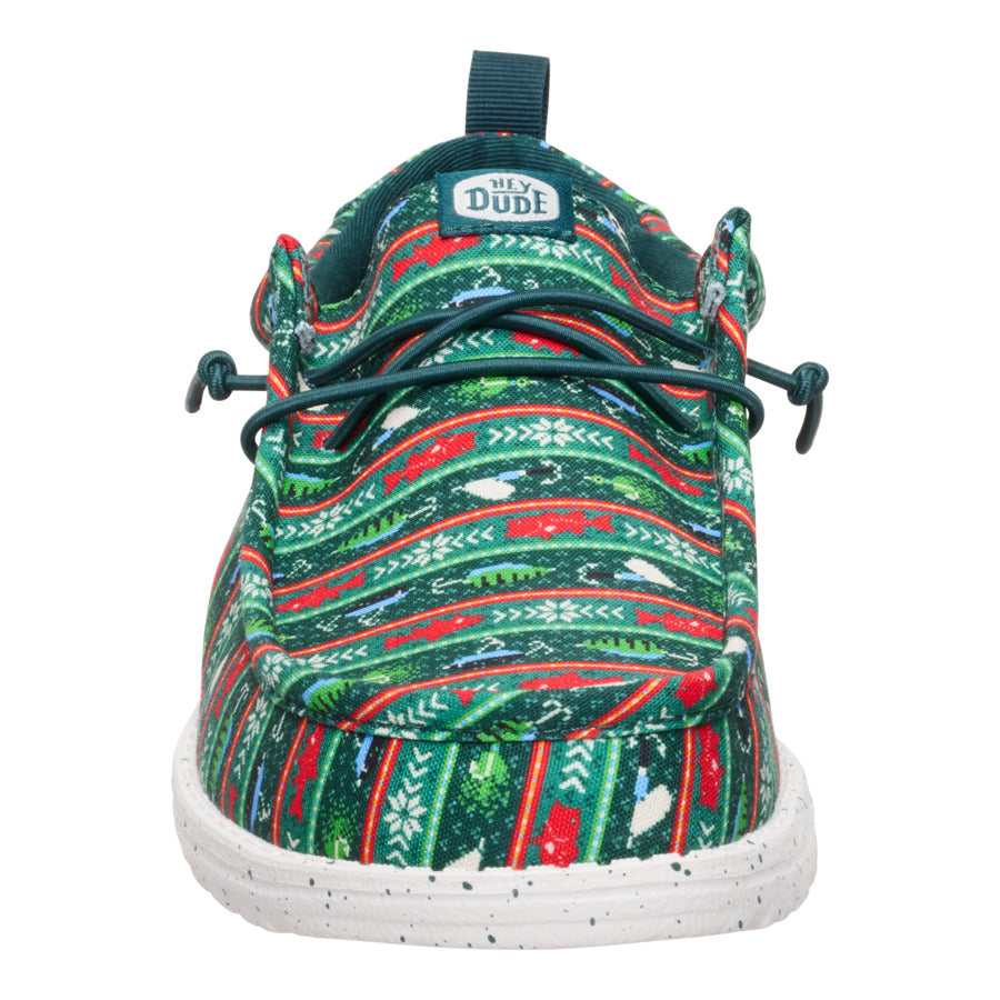 Wally Fishmas Sweater - Pine Green/Multi