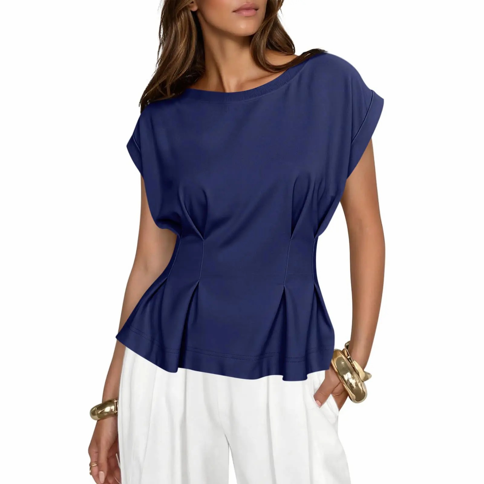 Women's Soft Peplum Casual Top
