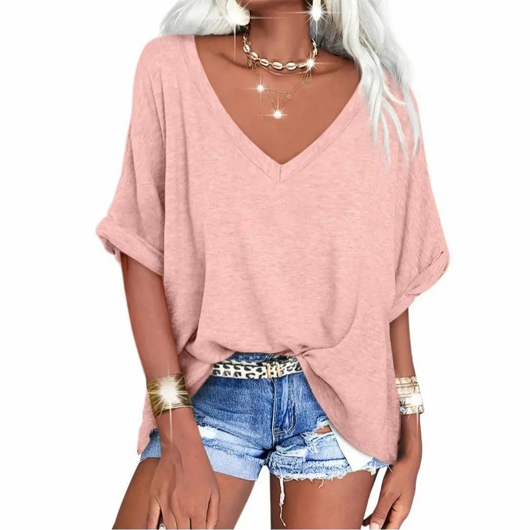 Women’s Oversized V-Neck T-Shirt