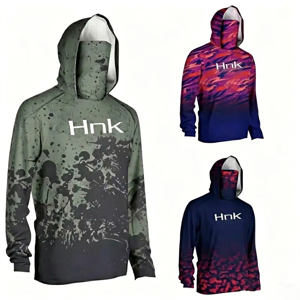 Men's sun-protection hoodie (with face mask),