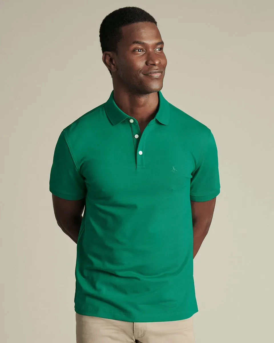 Men'S Casual Business POLO Shirt, Breathable Pique Fabric