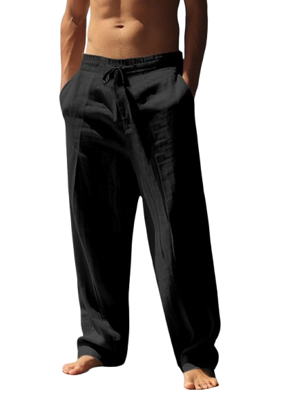 🔥Men's High-Quality Linen Straight Leg Pants - Casual Fit🔥