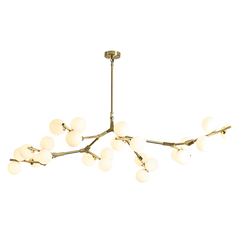 Nordic Style Mini Cluster Design Chandelier Lights Metal Glass Ceiling Light