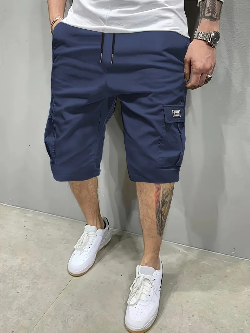Men's Lightweight 4-Pocket Workwear Shorts – Summer Utility Fit