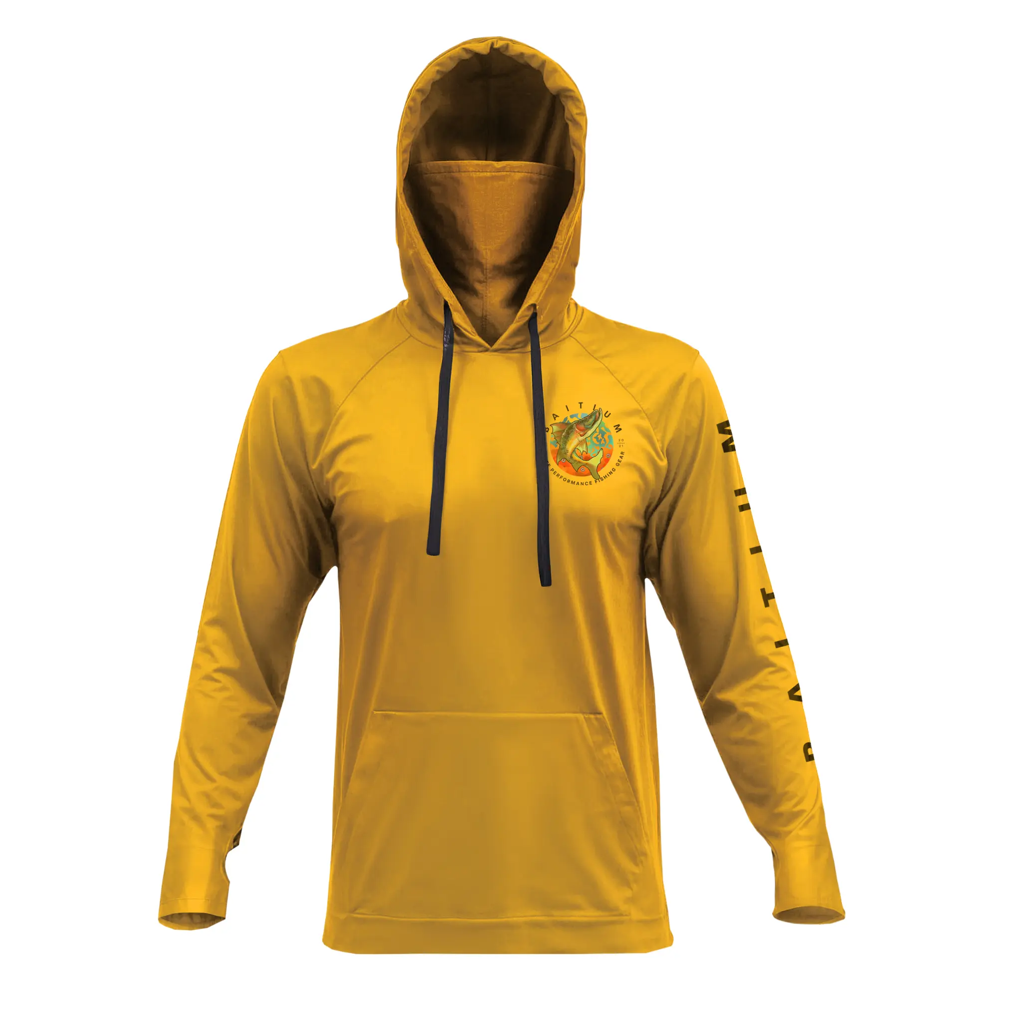 Fishing & Construction Shirt — UPF 50 Sun Protection Long-Sleeve Hoodie (With Built-in Neck Gaiter)