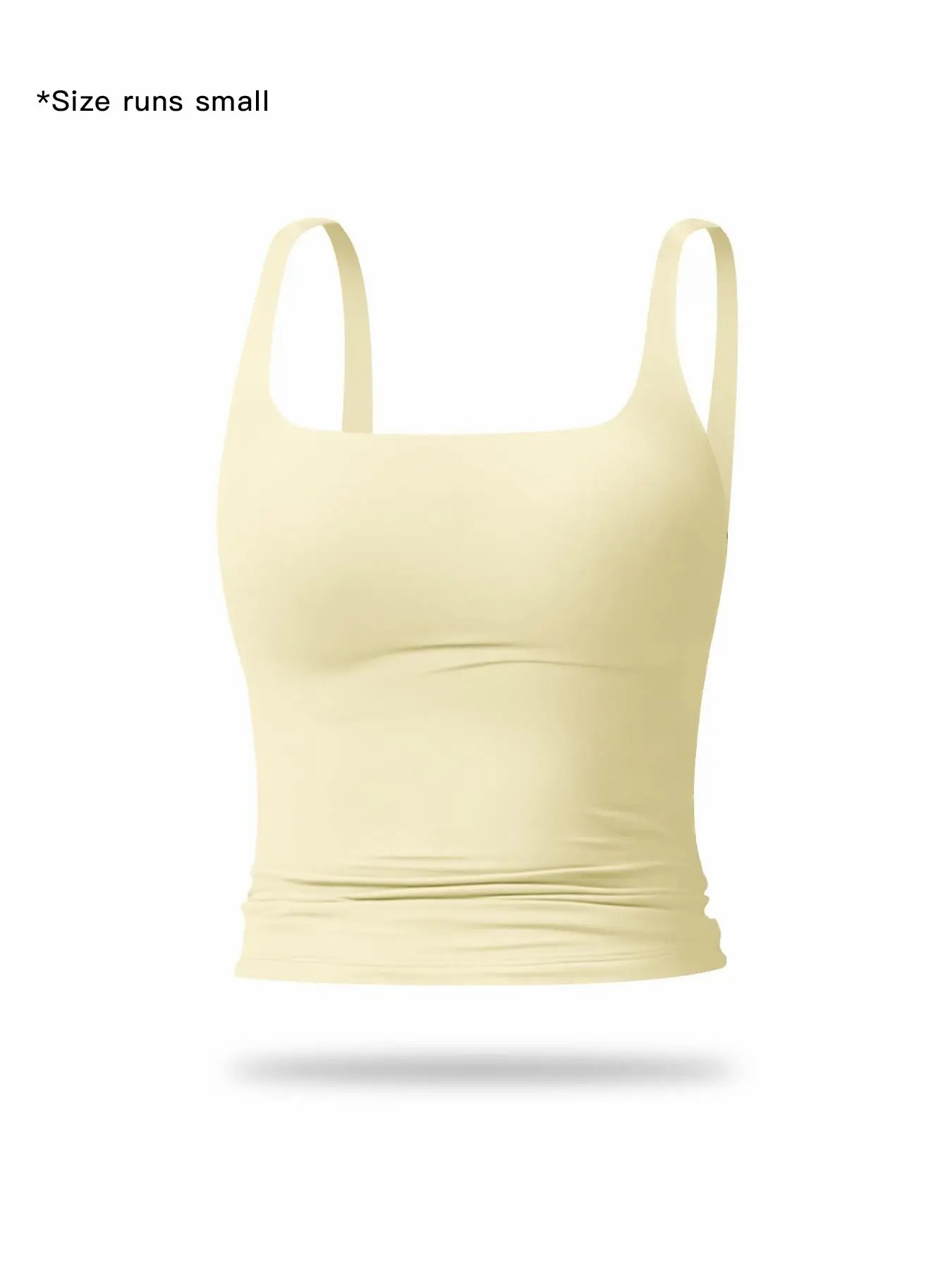 Women's Solid Color Sports Tank Top, Tight Sports Vest, Casual Comfy Breathable Sleeveless Sports Top