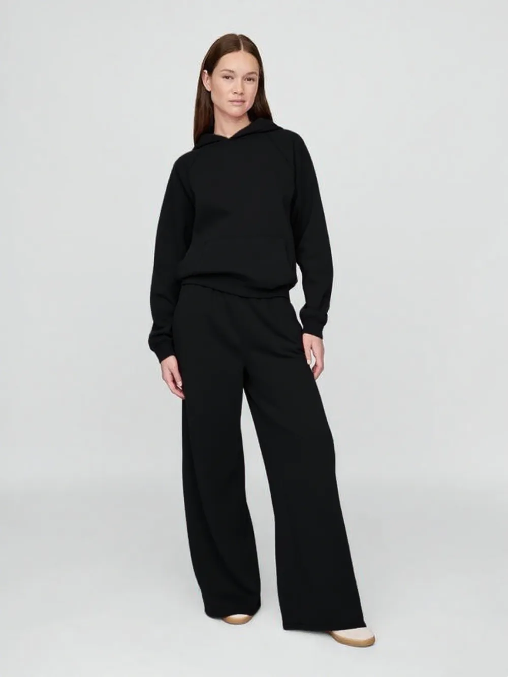 Women's Vintage Soft Lounge Hoodie & Wide-Leg Sweatpants Set