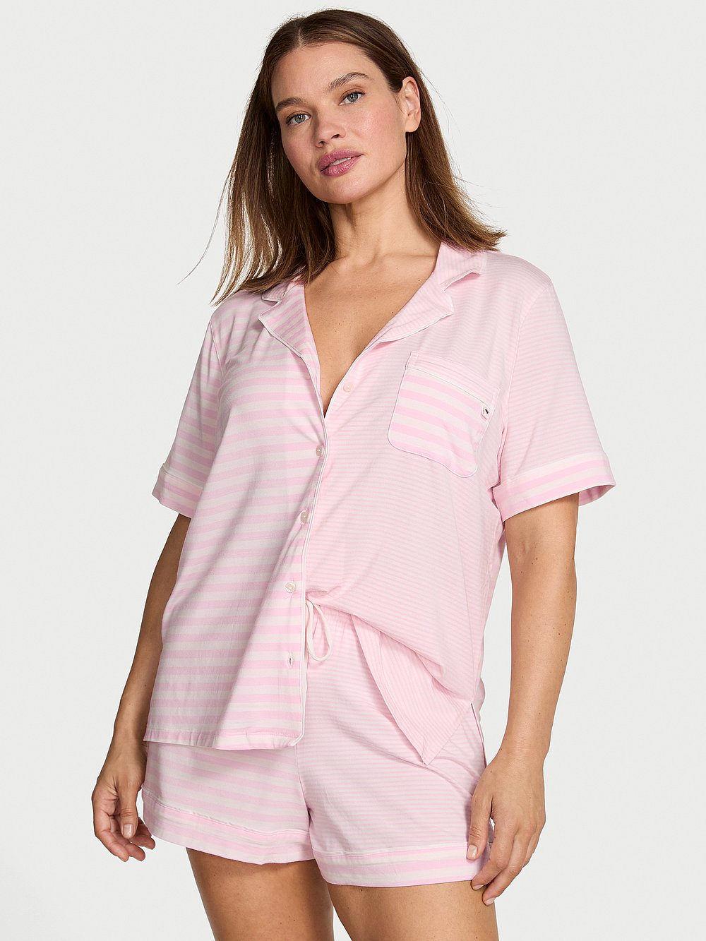 Modal Short Pajama Set Prints & Solids | Print