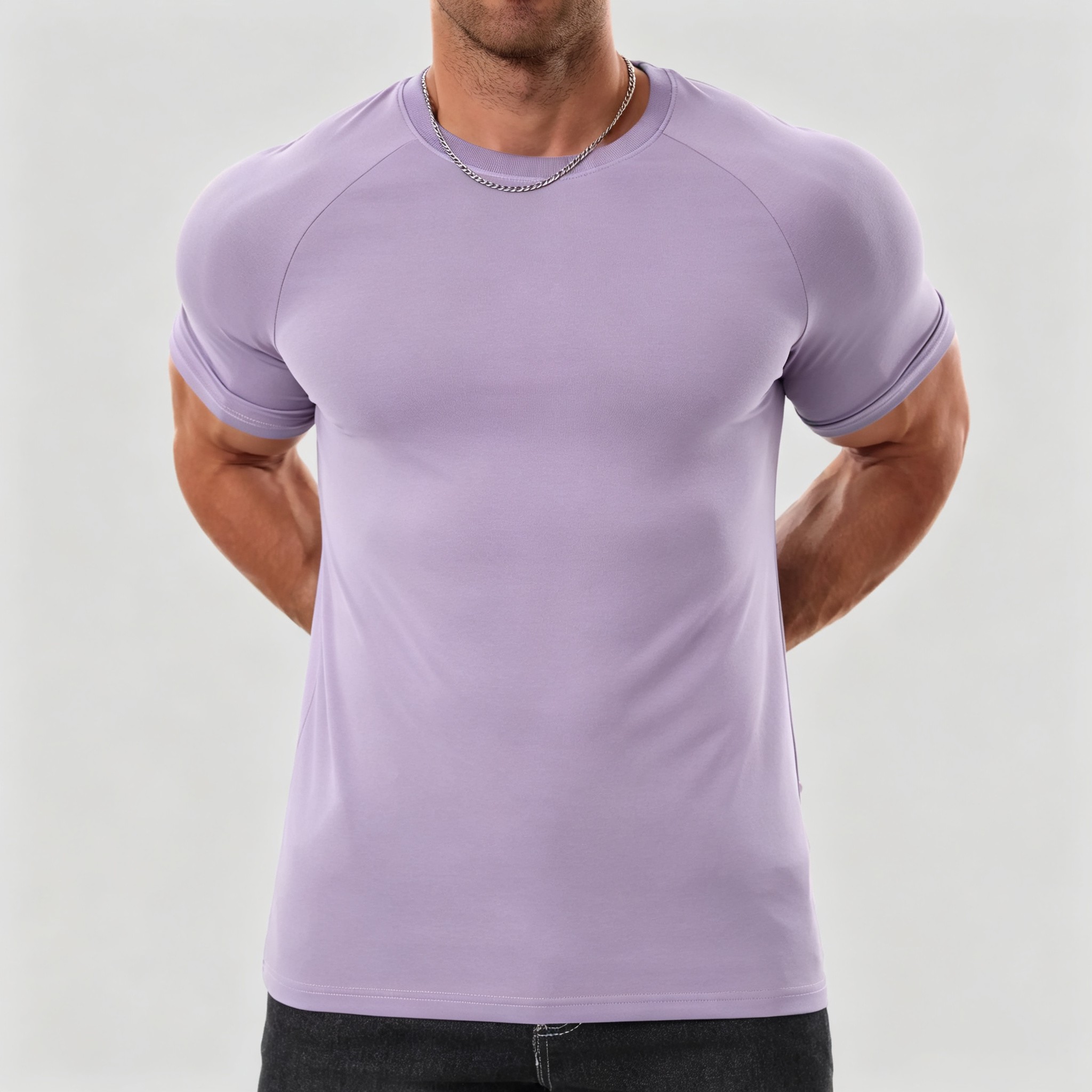 Men's Raglan Performance T-Shirt | Stretch Athletic Fit, Wrinkle-Resistant Everyday Tee