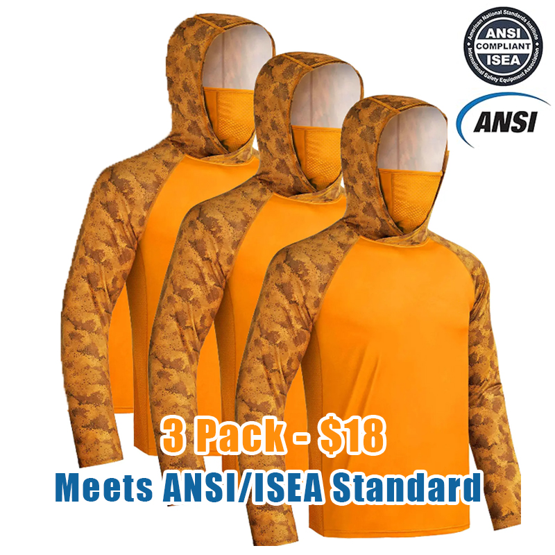 Men’s UPF 50+ Sun Protection Hoodie with UV Detection