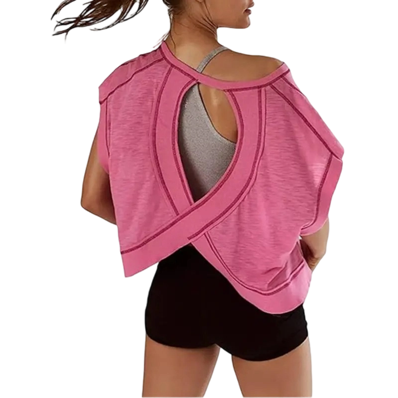 Women's Open Back Crop Top