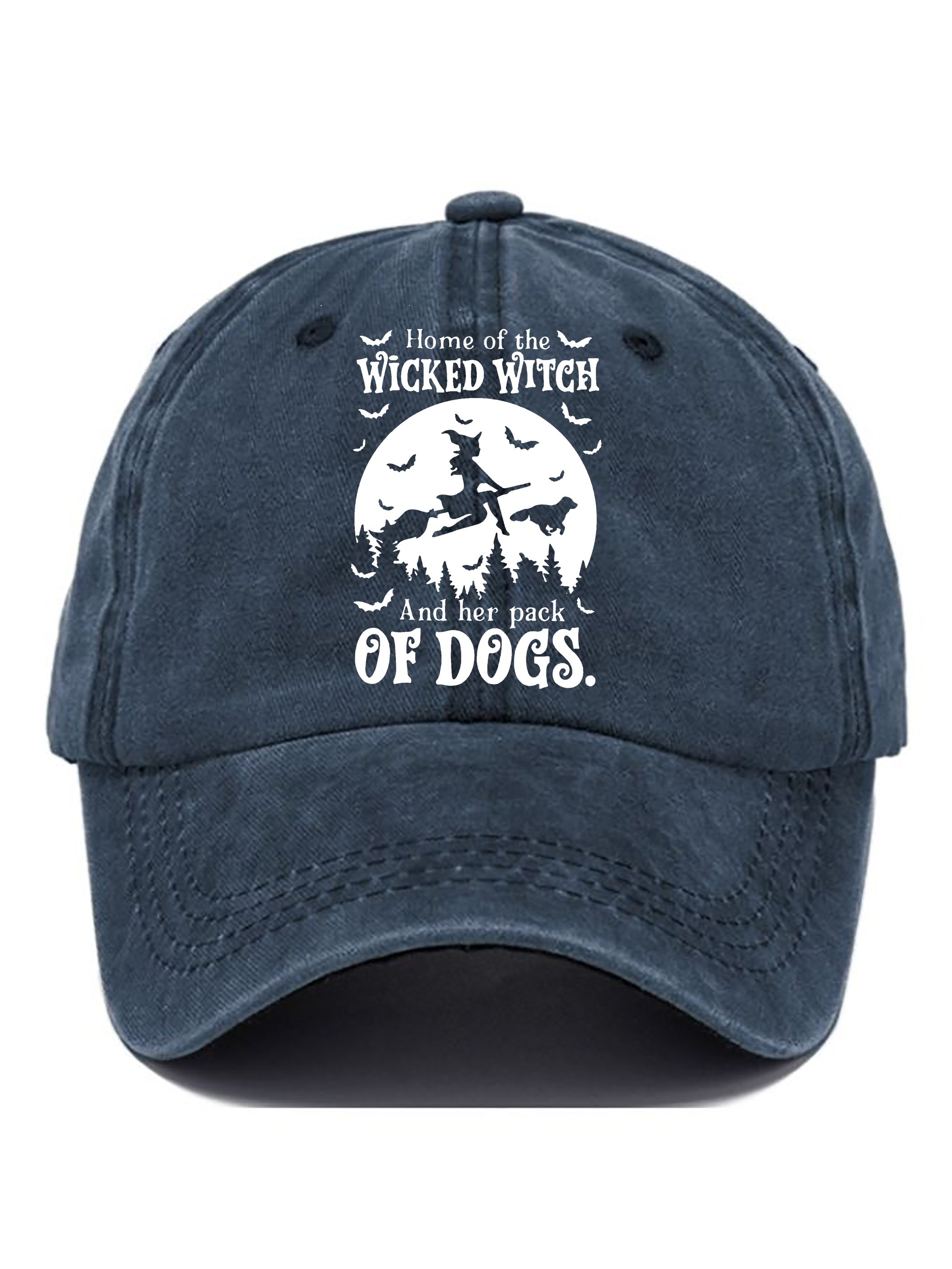 Halloween Witch Print Baseball Cap