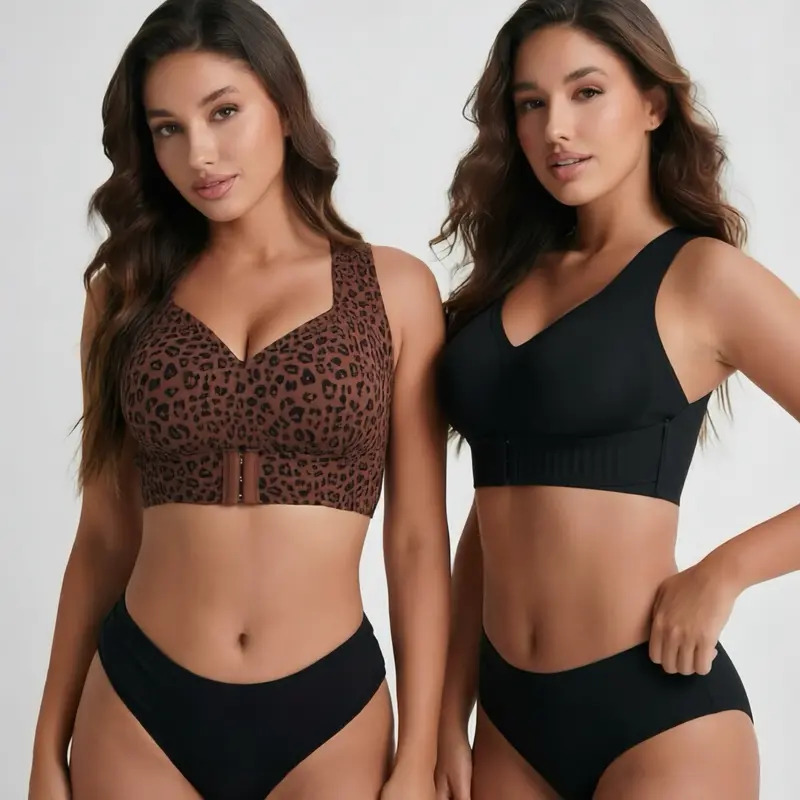 Women's beige non-wired bra