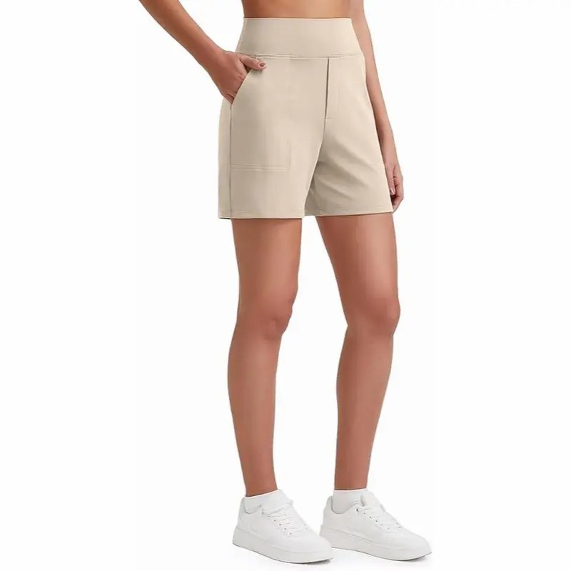 Women's High Waist Wide Leg Yoga Shorts – 4