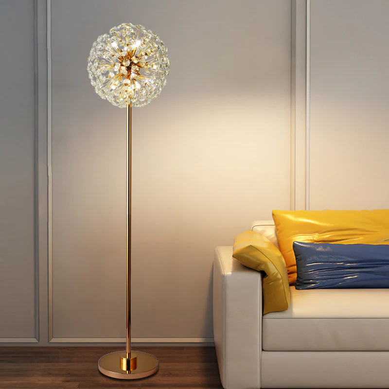 Cut Crystal Globe Lamp-Floor or Table