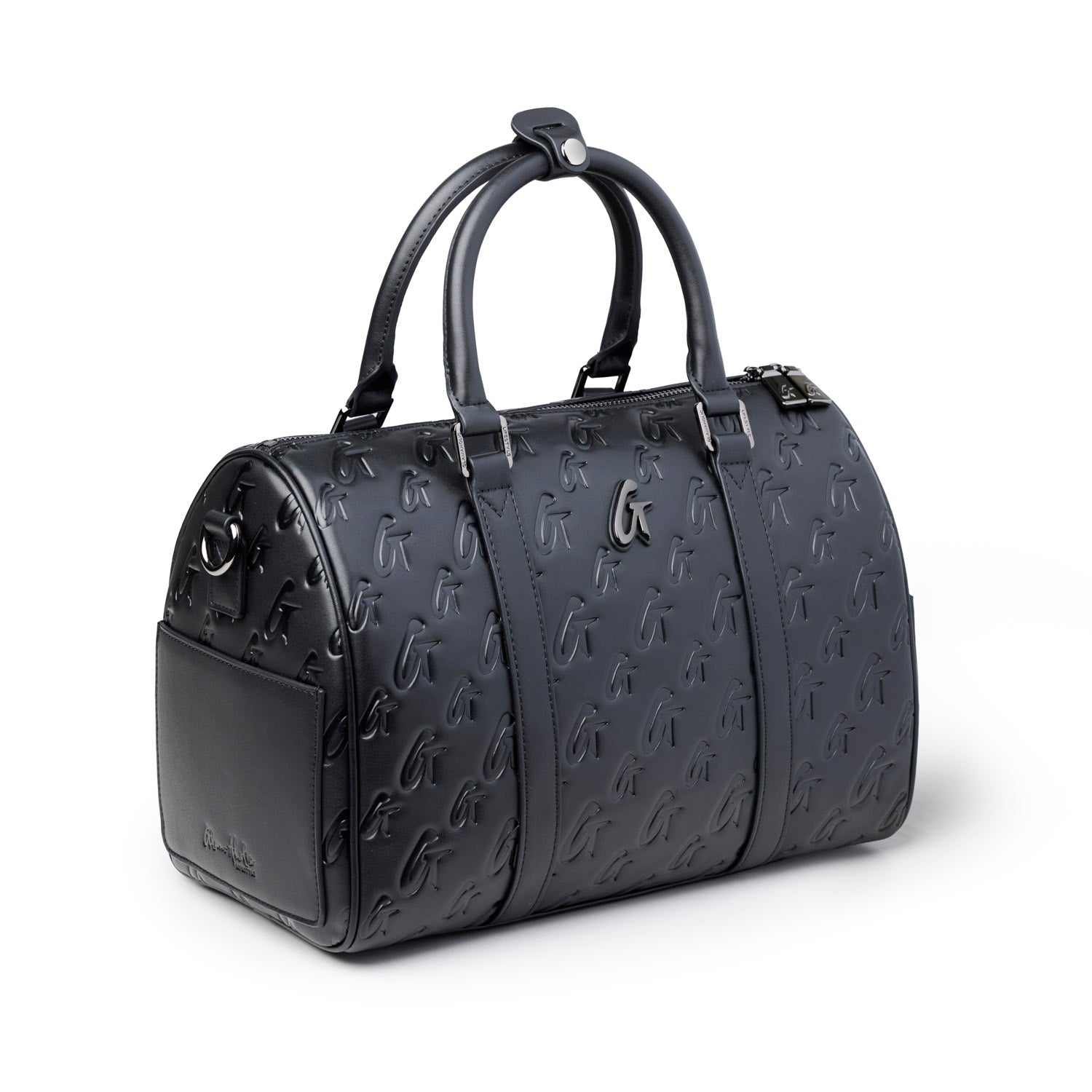 LARGE MONOGRAM GAL BOSTON BAG - BLACK