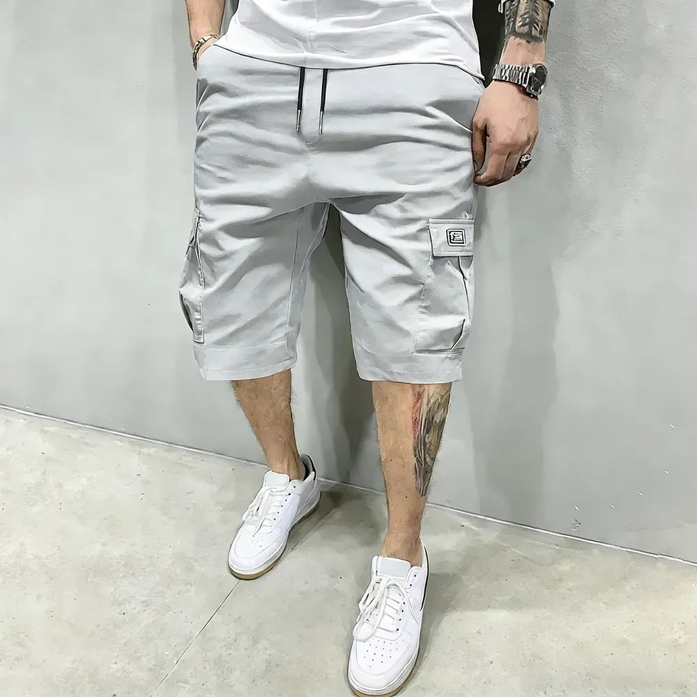 Mens Casual Drawstring Cargo Shorts – Big Pockets Comfy Fit