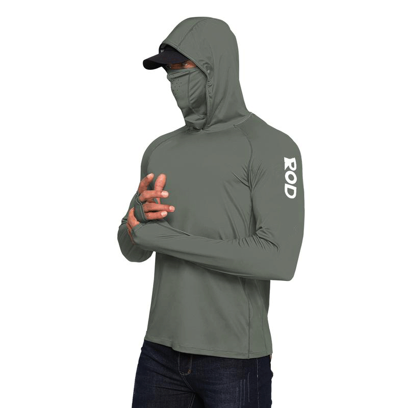 Men’s UPF 50+ Sun Protection Hoodie with UV Detection