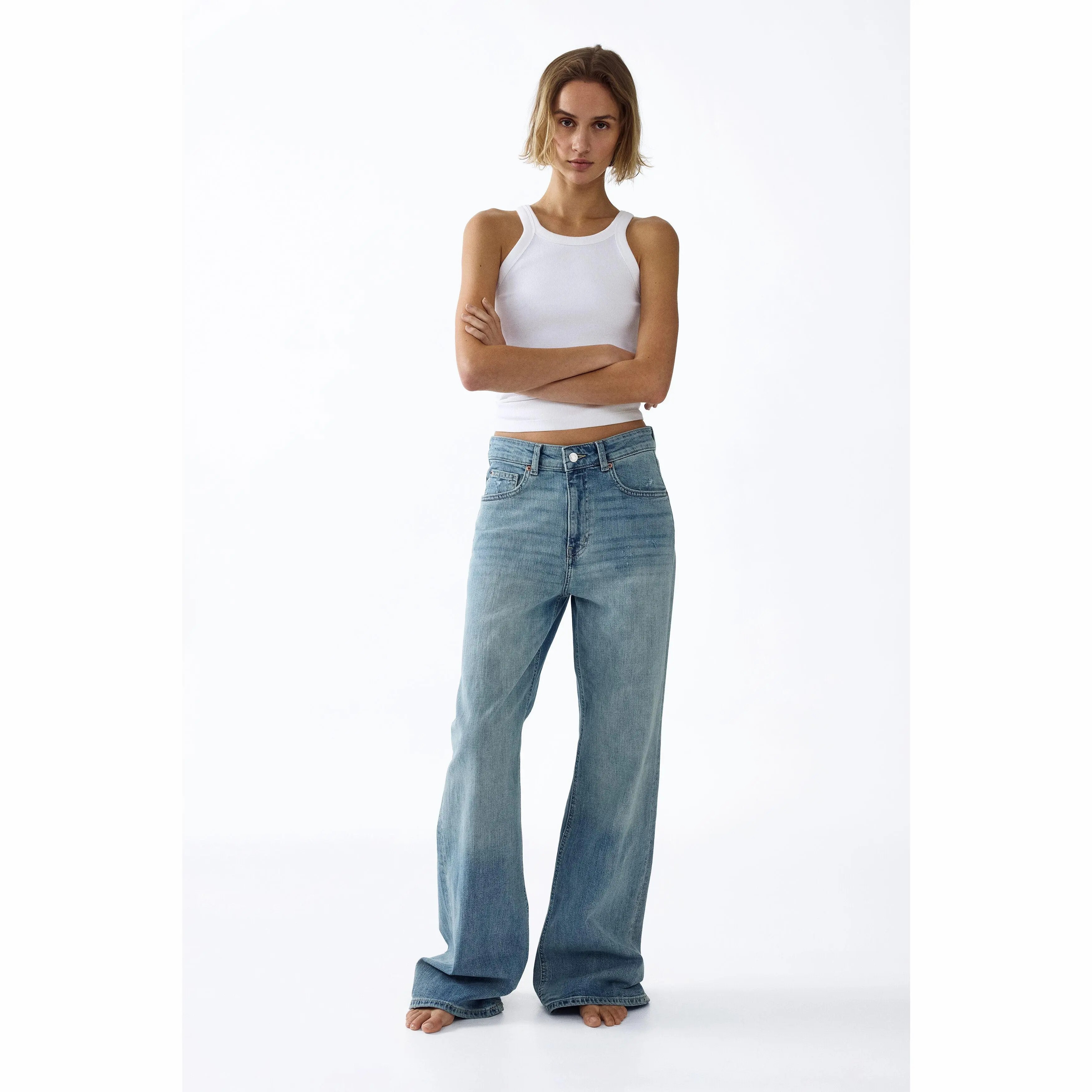 🔥Wide High Waist Jeans
