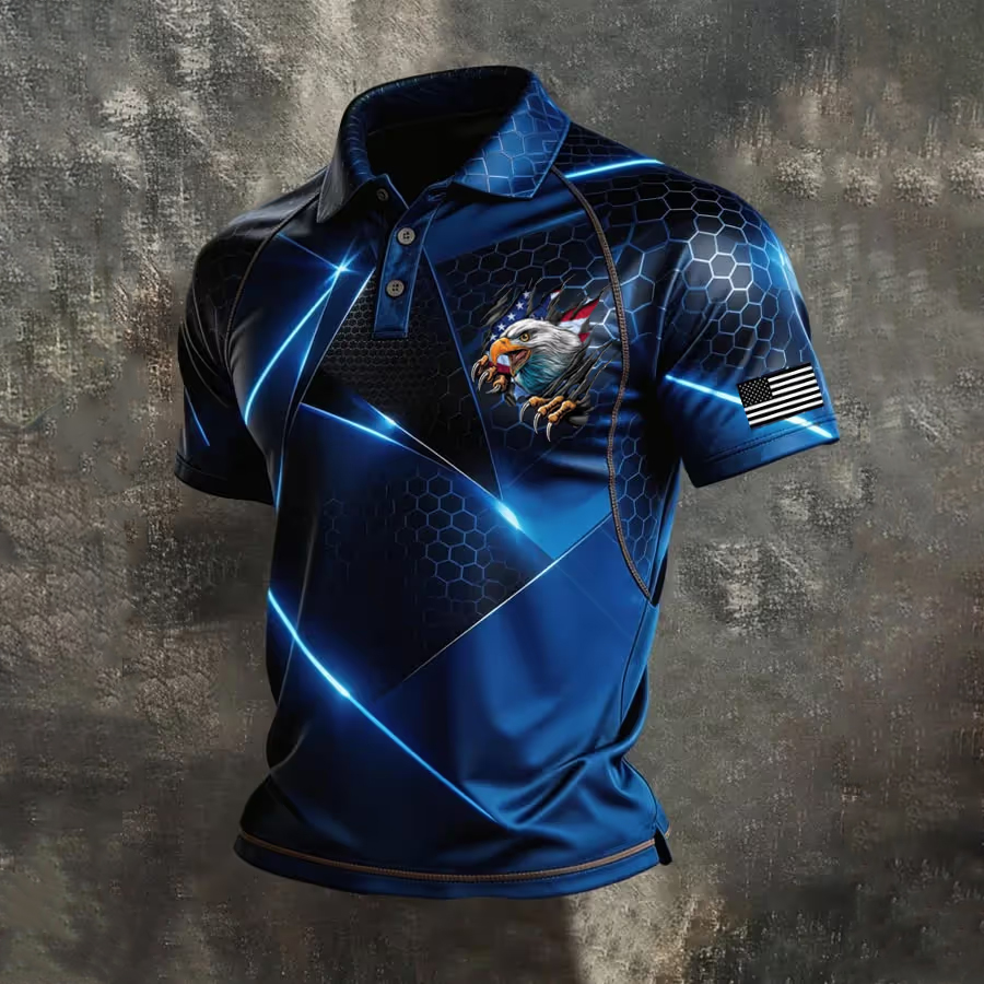 Men'S 250Th Anniversary Commemorative Printed Casual Collar Shirt In The United States