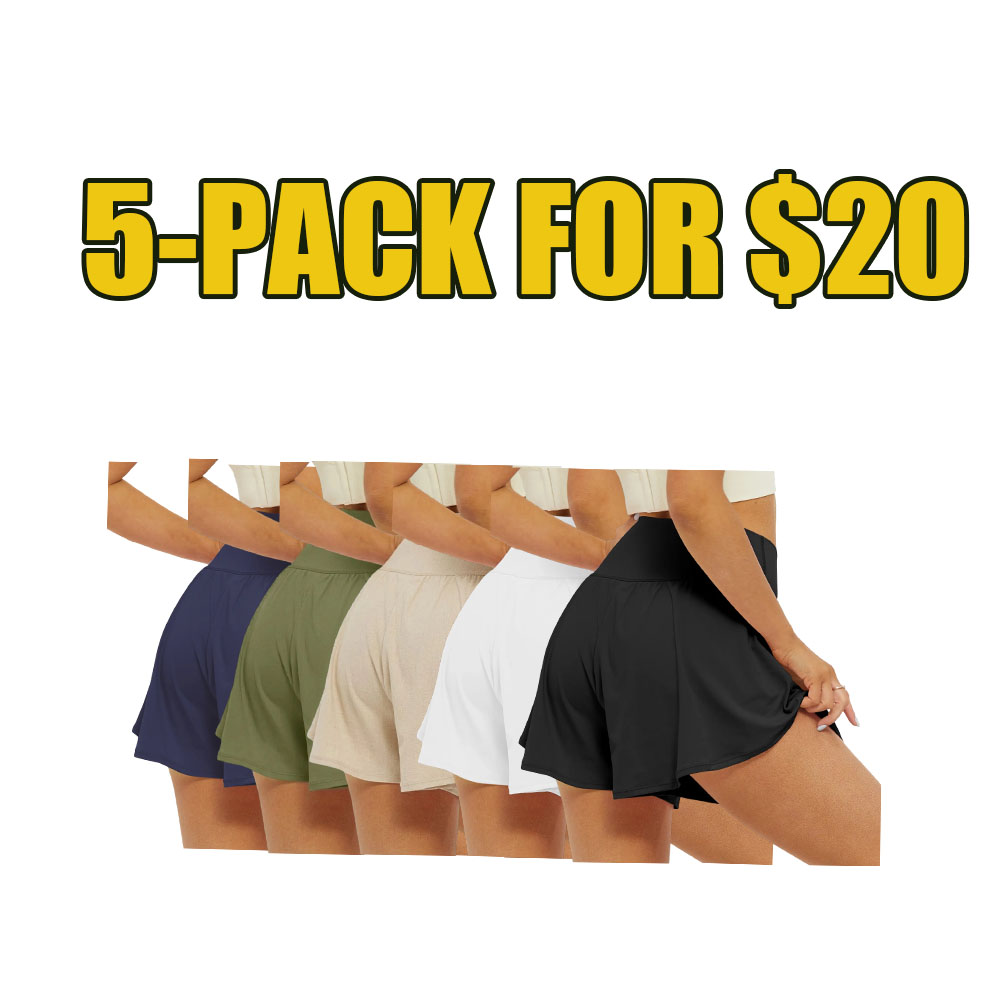 Women’s 2-in-1 Crossover Athletic Shorts