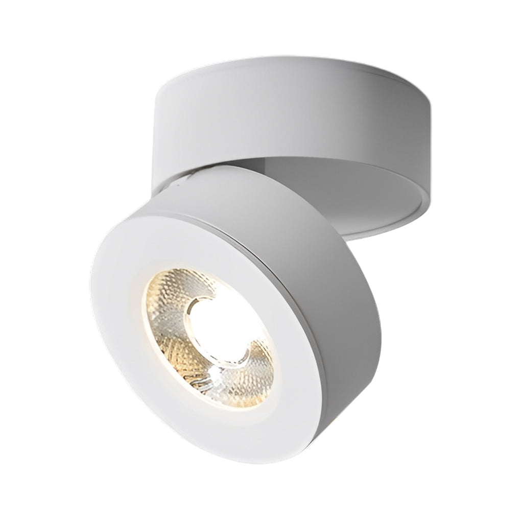 Round Foldable Adjustable LED Nordic Spotlight Flush Mount Ceiling Light