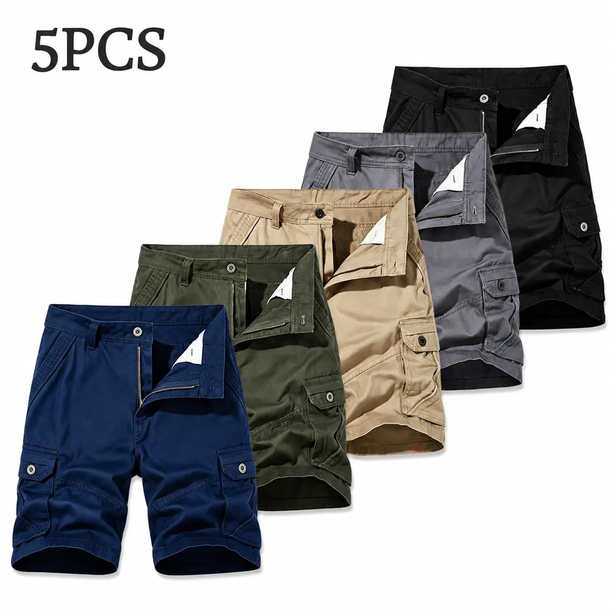 Men's Relaxed Fit Multi-Pocket Cargo Shorts