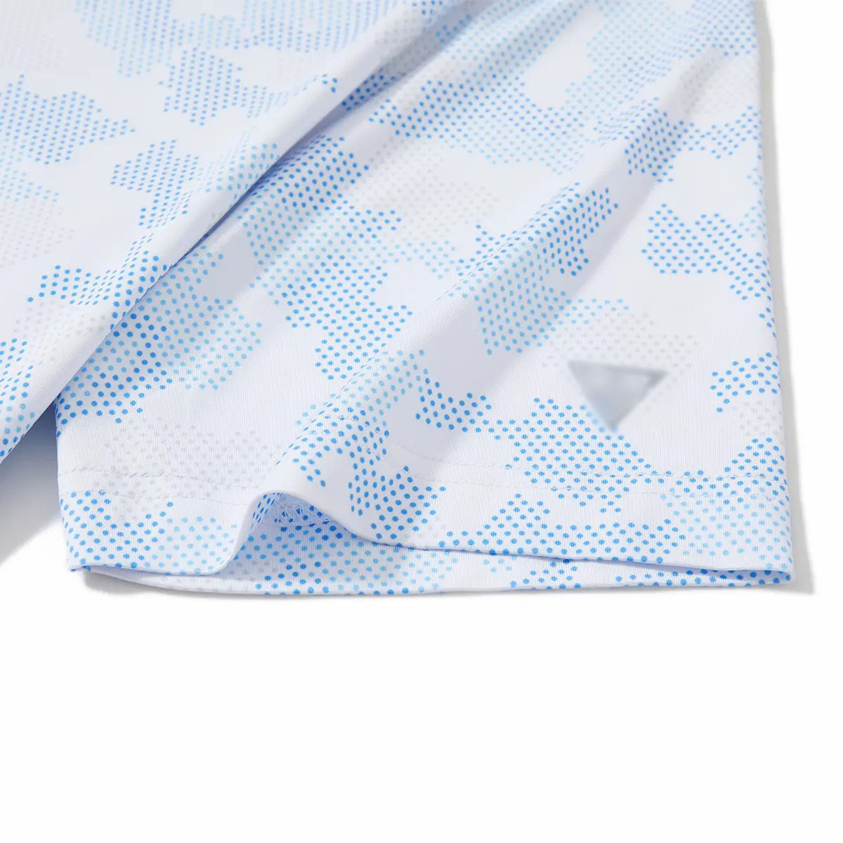 Men's Collarless Performance Golf Shirt – Dry Fit Stretch Henley with Printed Design