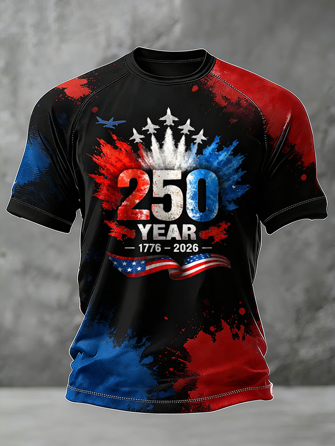 Men'S And Women'S Casual 250Th Anniversary Founding Celebration Raglan T-Shirt