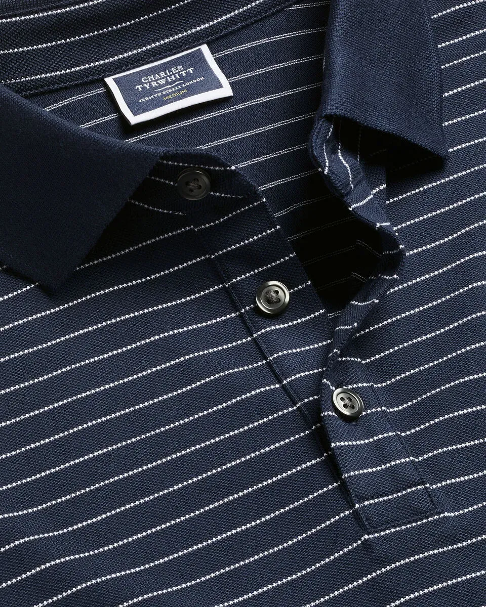 Men'S Casual Business POLO Shirt, Breathable Pique Fabric