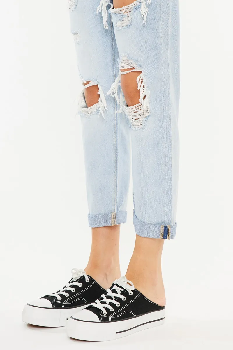 Open Pack Paperbag Mom Jeans