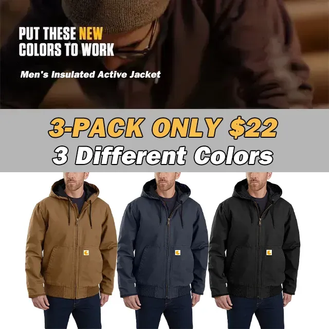 CHT🔥Men's Level 3 Warmth Rating Sports Loose Washed Canvas Jacket
